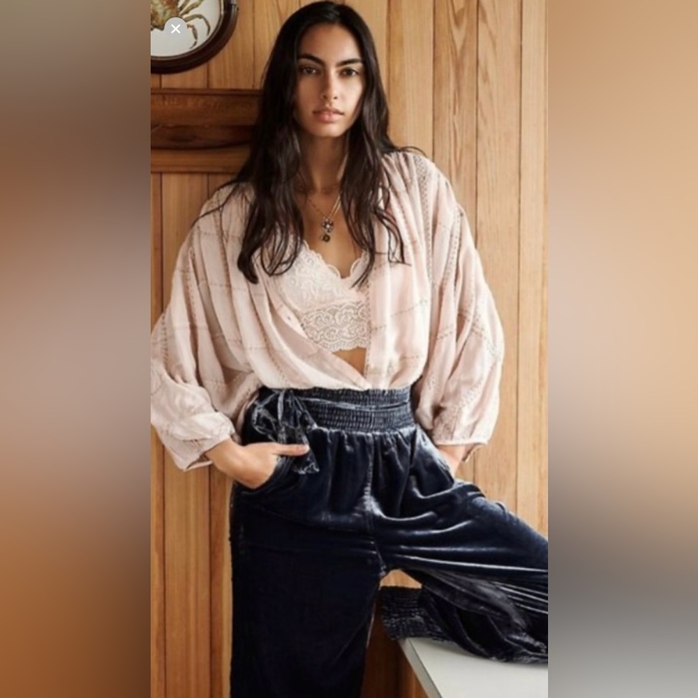 Anthropologie velvet pants